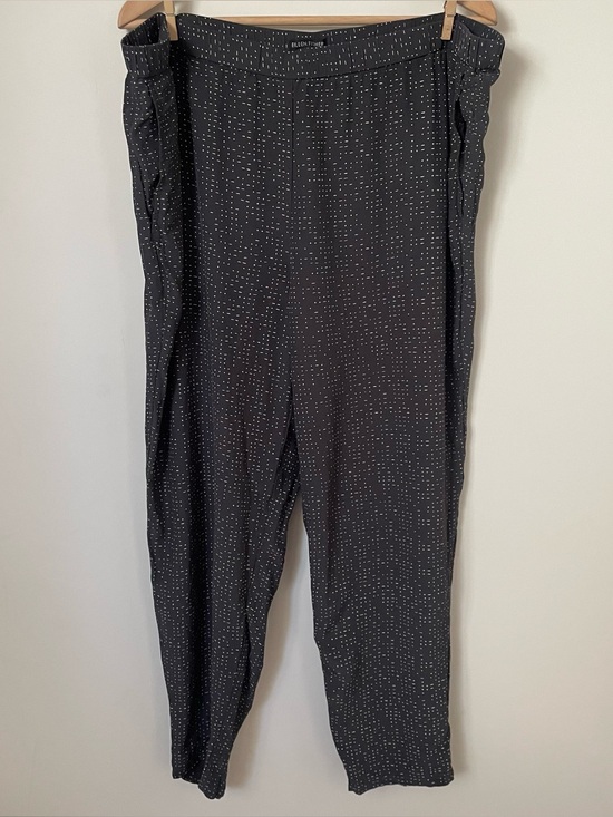 Eileen Fisher Pants - Eileen Fisher Morse Code Tencel Viscose Crepe Pant Pull on Elastic Waist Size XL